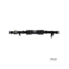 ≪'25年4月新商品！≫ がまかつ 鮎ベルト(幅広・ワンタッチ) GM-2629 ブラック フリーサイズ 
