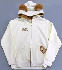 【中古】衣類 ダッフィー パーカー ベージュ Lサイズ 「ダッフィー＆フレンズ」 東京ディズニーシー限定