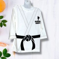 2110　OKINAWA KARATE　空手着プリント　Tシャツ　メンズ　【S】