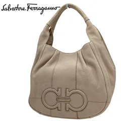 Salvatore Ferragamo　フェラガモ　ワンショルダー　トートバッグ　ホーボー　ガンチーニ　レザー　EE-21 655