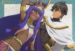 [중고] 포스터 양면 핀업 포스터(이중 접기) 집합 [극장판 Fate/Grand Order -신성원탁영역 카멜롯-전편 Wandering; Agateram/호리미야] 애니미디어 2021년 1월호 바인딩 부록