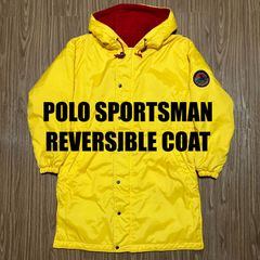 POLO SPORTSMAN リバーシブル ナイロン×フリースコート M イエロー レッド