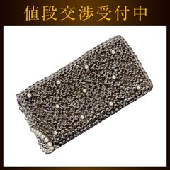 アンテプリマ Ｌ字 ファスナー長財布 グレー ベージュ 美品 PVC