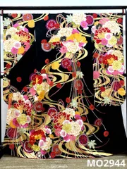 振袖 豪華 ラメ刺繍 金彩 紋意匠 身丈162cm 撥水加工済 MO2944