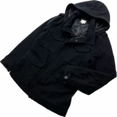 green label relaxing ★ 着回し抜群◎ ブラック ウール 中綿 ジャケット パーカー S 定番 ユナイテッドアローズ グリーンレーベル■AC301