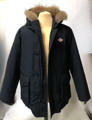 DH1398】DANTON ダントン ダウンジャケット ラクーンファー フード