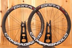 カンパニョーロ Campagnolo ボーラワン BORA ONE 50 カーボン チューブラー ホイールセット シマノ 10S ナローリム 【芦屋店】