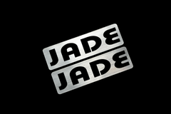 EE-910-2 JADE 銀黒 アクリル2層 ステッカー ホンダ ジェイド RS FR4 FR5 前期 後期 モデリスタ 2枚1セット