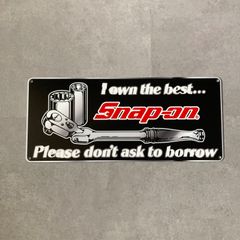Snap-on スナップオン プラスチックティンサイン（OWN THE BEST） BWL9140SOB