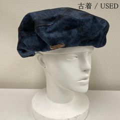USED 古着 帽子 ベレー帽 SHINYA TABUCHI UNFINISHED インクダメージ ベレー帽