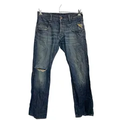 REPLAY デニムパンツ W30 リプレイ ボタンフライ インディゴ コットン 古着卸 アメリカ仕入 2412-443