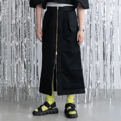 夢展望公式 [新品未使用] ミリタリーナロースカート [ブラック] 他カラー別ページ有 bohmal スカート タイト（ひざ下） 534440-02