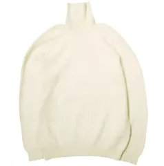 DRUMOHR ドルモア イタリア製 ミドルゲージ リブ編みタートルネックニット 1113-343-3605 48 ECRU セーター プルオーバー トップス g22347
