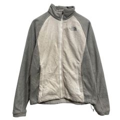 THE NORTH FACE】フリースジャケット 切替刺繍ロゴ 白×灰 M - メルカリ