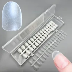 【特価商品】CHARMIX ネイルチップ つけ爪 ショート 超薄 極薄 薄型 サンディング 済み クリア 無地 自然なフィット感 練習用 業務用 DIY用 (003.ショートオーバル 300pcs)
