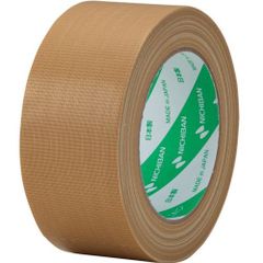（まとめ買い）ニチバン 布粘着テープ 50mm×25m 黄土色 121N-50 【5個セット】