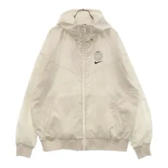 NIKE (ナイキ) ジップアップ カタカナロゴ メッシュライナー フード付きジャケット ホワイト DA1477-100のサムネイル