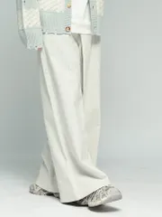 フェン・チェン・ワン Feng Chen Wang デコンストラクション ジップフライ ジーンズ FCWFUS19TR18 グリーンのサムネイル