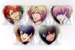 【中古】バッジ・ピンズ [単品] 集合 ハート缶バッジ5種セット 「Switchソフト LoverPretend アニメガ×ソフマップ限定セット」 同梱特典