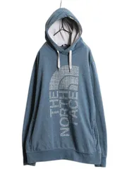 【お得なクーポン配布中!】 ノースフェイス プリント スウェット フード パーカー メンズ XL / The North Face プルオーバー トレーナー 裏起毛 アウトドア ツートン