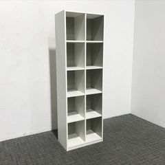 オープン書庫 ロング 木製キャビネット ペスパ ハイタイプ  ホワイト