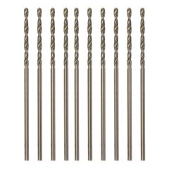 uxcell 10個入りのコバルトジョバードリルビット 1.1mm / 0.043インチ M35ハイスピードスチールHSSツイ ストドリリングビットツール ステンレス鋼 銅 木材 プラスチックなどの硬い素材に対応
