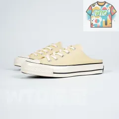 【今日特価】Converse Chuck 1970s スリップオン ハーフシューズ（2023 年ニューカラー：ミルクイエロー）！送料無料！在庫限定のお得な価格です！-WTO輸入2