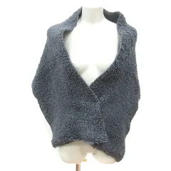 シーバイクロエ SEE BY CHLOE ポンチョ ニット ボア アルパカ混 M グレー /MNのサムネイル