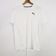 プーマ 半袖Ｔシャツ スポーツウエア クルーネック トップス メンズ Lサイズ ホワイト系 PUMA 【中古】