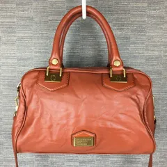 MARC BY MARC JACOBS/マークジェイコブス　レザー　ボストンバッグ　茶/ブラウン　2way！　ショルダーストラップ付　管NO.WB21-19<sale>