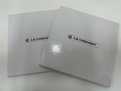 ルクルーゼ　ガラスキッチンプレート　2枚セット　保管品　I-0