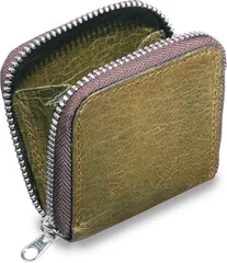 LEAGOO 小銭入れ メンズ 人気雑誌 世田谷ベース 掲載商品 イタリアンレザー 本革 コインケース 小さい 父の日(グリーン)