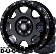12インチアルミホイールタイヤセット 軽トラ 軽バン 145/80R12 ヨコハマY356 MUD BAHN XR-910K MBK/PP 12-4.0 12-4.00B 145R12 6PR 車検対応