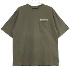 NEIGHBORHOOD ネイバーフッド 22AW CLASSIC-P CREWNECK SS.CO 222TPNH-CSM04 クラシック ポケット クルーネック ショートスリーブ Tシャツ オリーブ 半袖 サイズM julz