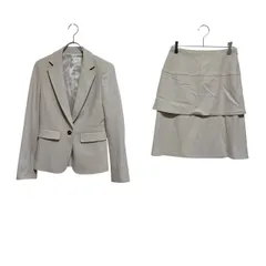 RE181 SOFUOL ソフール　スカートスーツ　ウール　グレージュ　レディース　サイズ２