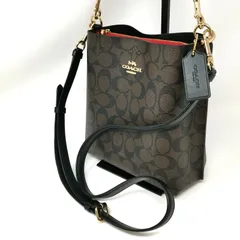 コーチ 美品 バッグ COACH ショルダー バッグ ハンドバッグ 2way シグネチャー モリー バケット バッグ 管理番号KKVNKO1662