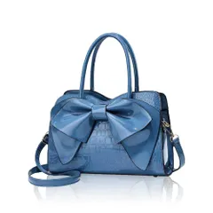[T.Y.ryanryan] ショルダーバッグ レディース 斜めがけ ハンドバッグ 肩掛け 蝶結び ブルー [ブルー]