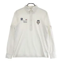 サイズ：L BEAMS GOLF ビームスゴルフ  長袖ポロシャツ ボタンダウン  ホワイト系 [240101427147] ゴルフウェア メンズ ストスト