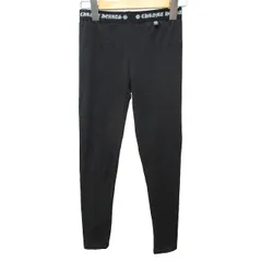 クロムハーツ CHROME HEARTS スパッツ レギンスパンツ イージーパンツ ゴムウエスト 裾ロゴ 黒 ブラック 約S-M 0906 ☆AA★のサムネイル