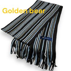 Golden bear ゴールデンベア　ストライプ マフラー メンズ