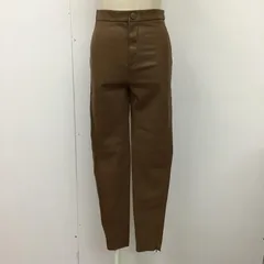 ZARA ザラ その他ボトムス フェイクレザーパンツ ストレートパンツ スリムパンツ カジュアルパンツ ストレッチパンツ ジップアップパンツ
