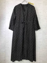 オシャレ！Kastane カスタネ ペイズリー柄 オールボタン シアースリーブ ワンピース F