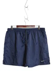 【お得なクーポン配布中!】 90s USA製 ナイキ ナイロン ショートパンツ メンズ L オールド 短パン ショーツ スポーツ スウッシュ トレーニング サッカー プラクティス