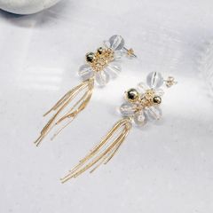 【amplis / アンプリス】crisp pierce -Gold-  /  ピアス クリア ゴールド