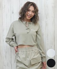 【ムラスポ公式】新品 RVCA ルーカ ラッシュガード レディース 長袖 Tシャツ ロンT クロップド丈 ショート丈 水陸両用 UVカット BF043-854