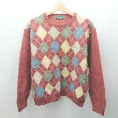 ◇ ⊇ EASTBOY イーストボーイ ウール100% ミドルゲージ 長袖 セーター サイズ15 テラコッタ レディース E  【1503310009392】