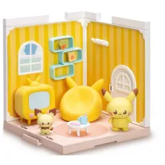 【中古】おもちゃ ポケピースハウス リビング ピカチュウ＆ピチュー 「ポケットモンスター」