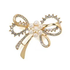 [ティグロス] TIGLOSS ブローチ コサージュ パール 卒業式 入学式 セレモニー ゴールド フォーマル ジャケット スーツ ギフト 結婚式 お呼ばれ ドレス パーティー ピン おしゃれ 5種 専用BOX付（ゴージャスリボン） [ゴージャスリボン]