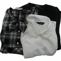 ヒロミチナカノ hiromichi nakano 美品 フォーマルウェアおまとめ3点セット 女の子向け 長袖シャツ ブラウス ノーカラージャケット ノースリーブワンピース 白 ホワイト 黒 ブラック 130㎝サイズ ■KK5 0519