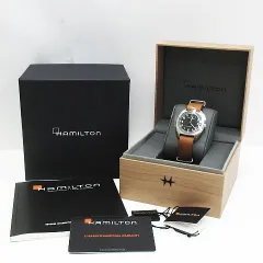 美品 稼動品 HAMILTON ハミルトン カーキ アビエーション PILOT PIONEER パイロット パイオニア 手巻き メンズ H76419531 H600764104 ギャランティカード 取扱説明書 ケース付き ★2822 MF00053-0415②のサムネイル